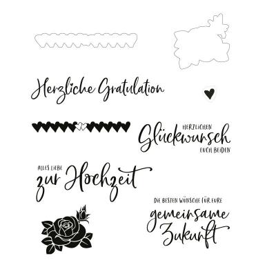 Vaessen Creative Mundart Clear Stamps und Stanzschablonen deutsch - Gratulations